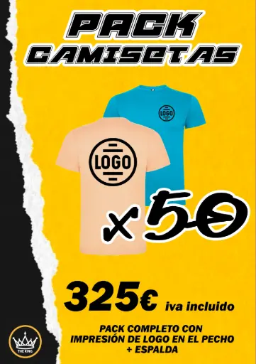 Pack 50 Camisetas