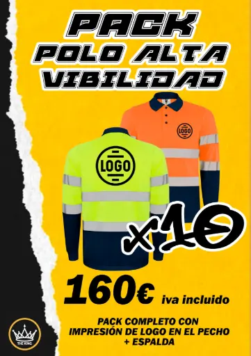 Pack 10 Polos Alta Visibilidad